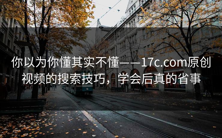 你以为你懂其实不懂——17c.com原创视频的搜索技巧，学会后真的省事